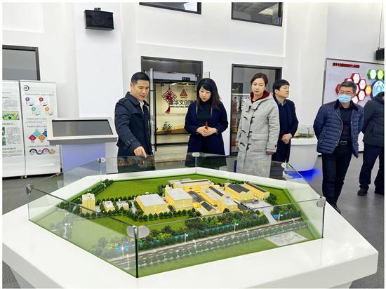 淮南市田家庵區(qū)區(qū)委常委、副區(qū)長張曙暉 考察建華文創(chuàng)集團