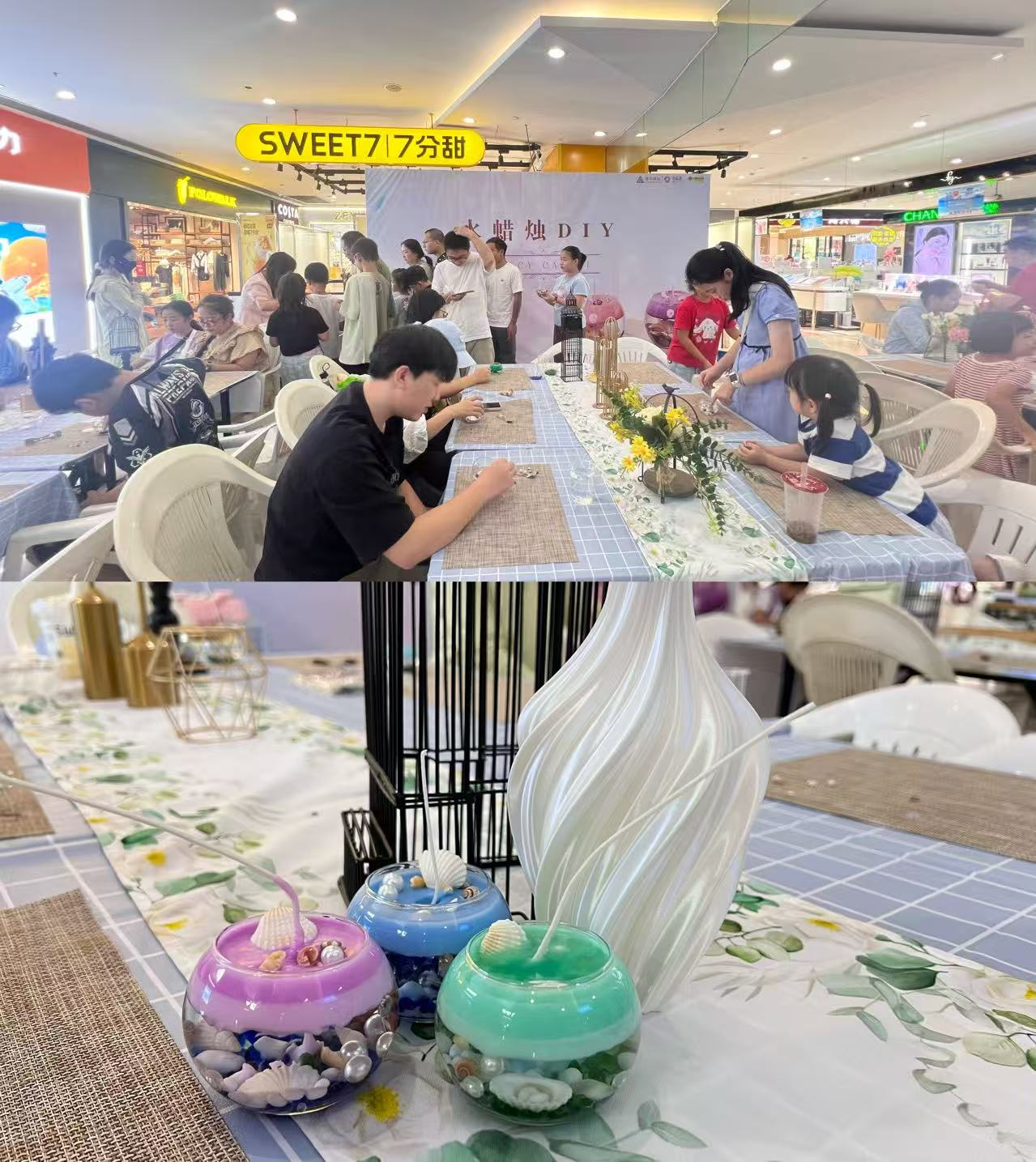 水晶城水蠟燭DIY活動圓滿舉行